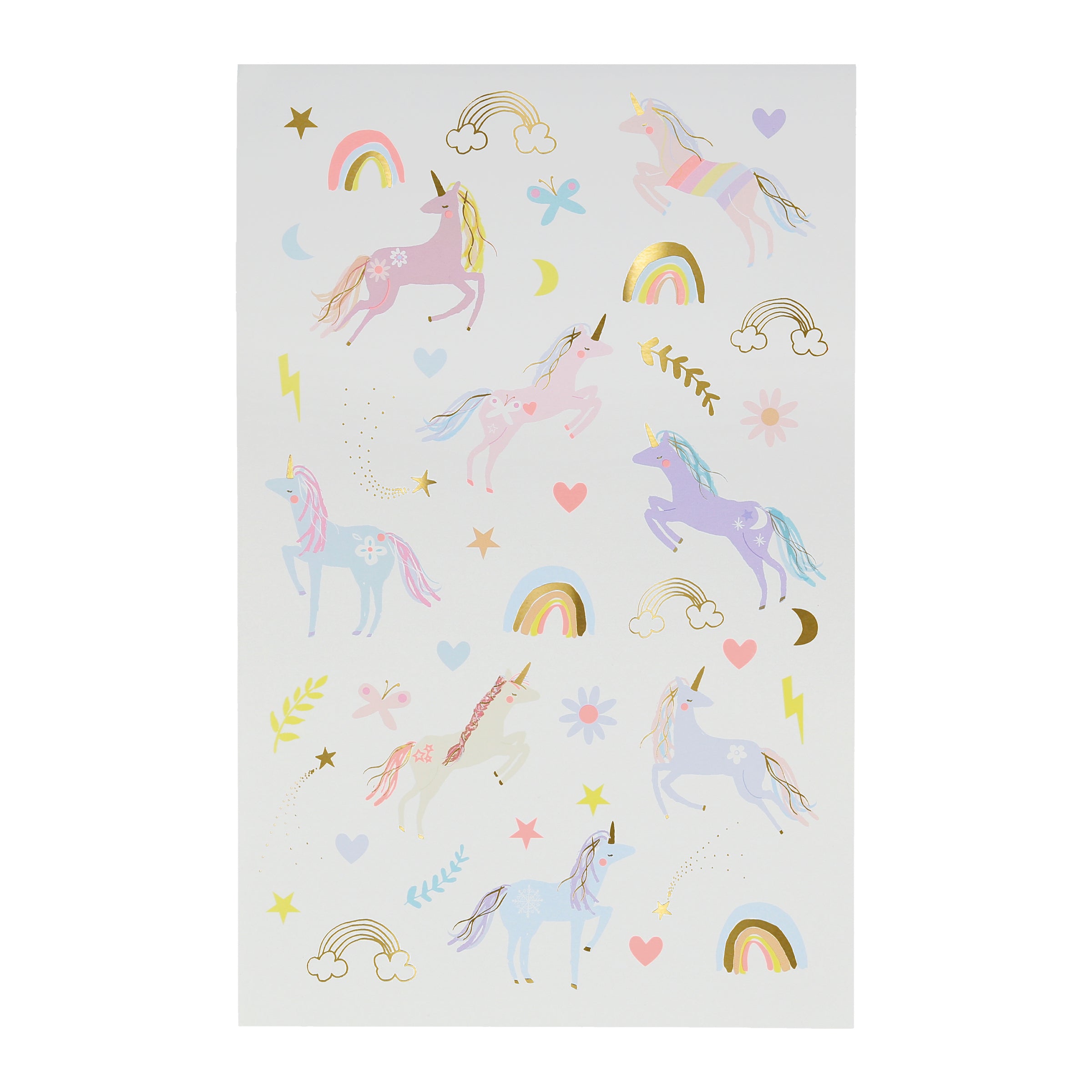 Our temporary unicorn tattoos are perfect for a unicorn party or for princess party supplies.