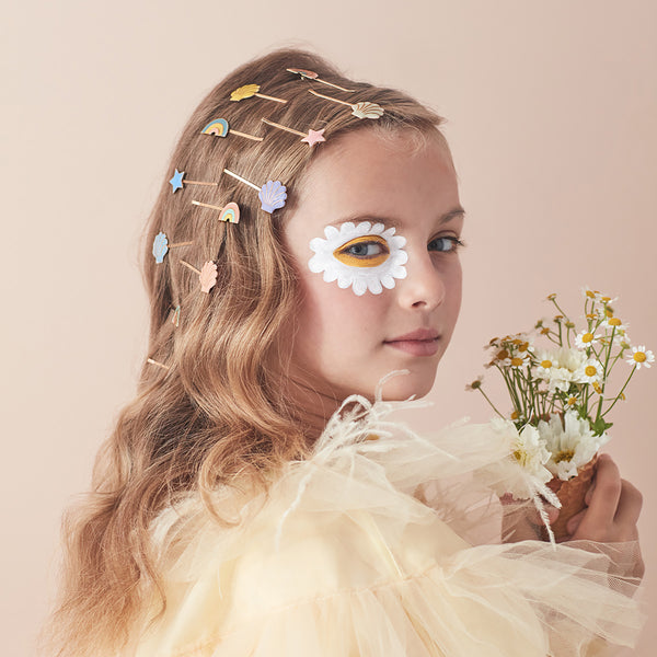 Enamel Shell Hair Slides Image2