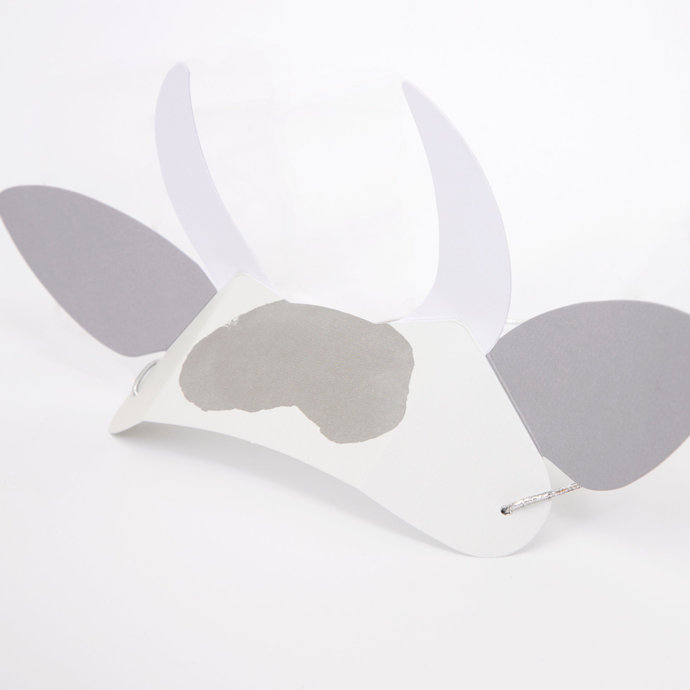Kids will love to wear these paper party ears - cow, pig and sheep - at your farm party.
