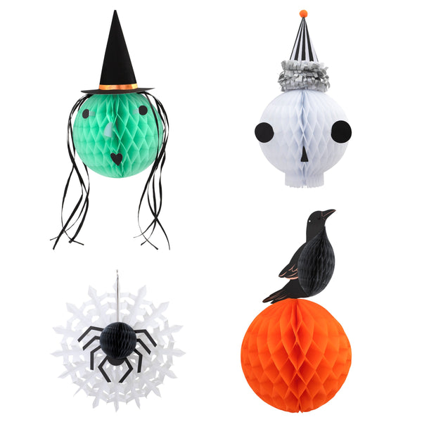 Vintage Halloween Honeycomb Heads