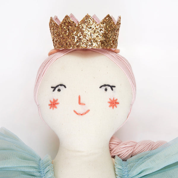 Gemma is a stunning princess toy with a tulle dress and gold crown. Image2