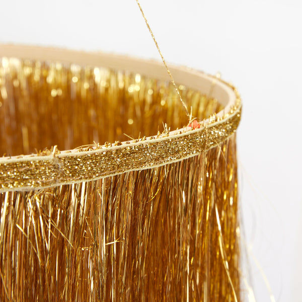 Gold Tinsel Chandelier Image2