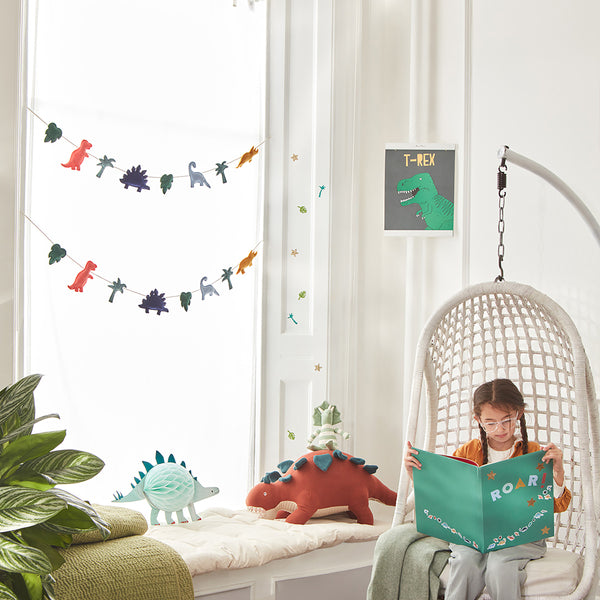 Bruce the stegosaurus toy is a fabulous kid's soft toy crafted from knitted organic cotton. Image3