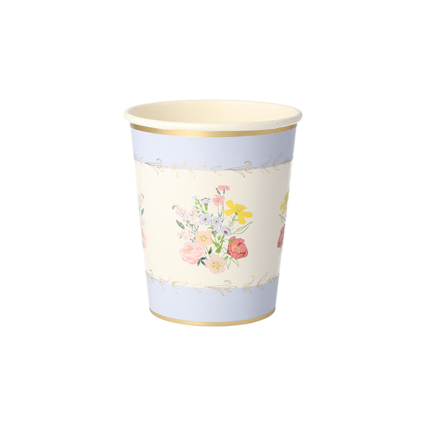 Our party cups, with elegant flowers, are ideal for a flower party, garden party, picnic or to add to wedding party supplies. Image8