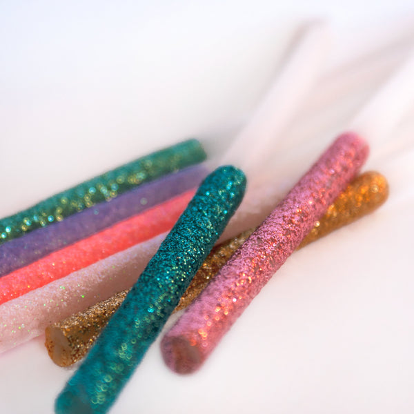 Multicolour Dipped Glitter Candles Image2