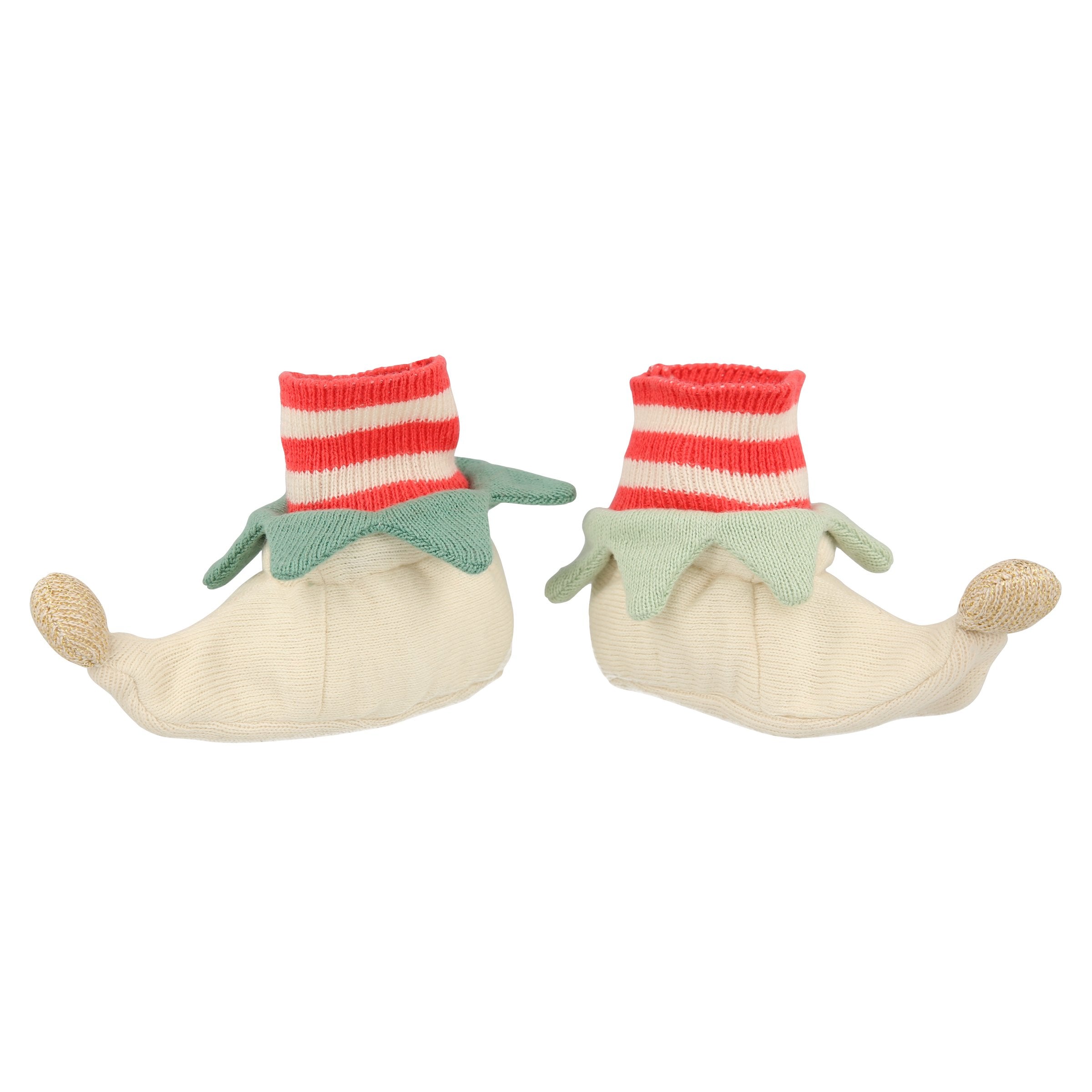 These elf baby booties make a gorgeous baby Xmas outfit.