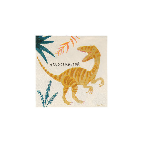 Our paper napkins featuring dinosaurs are perfect for a dinosaur birthday party. Image8