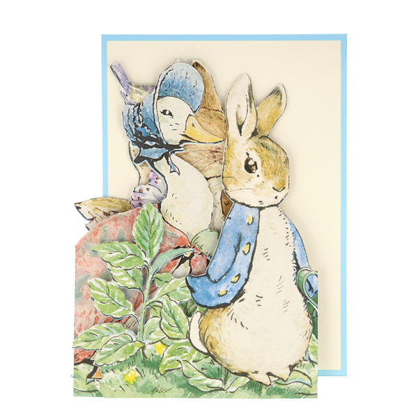 Our special card includes Peter Rabbit and friends, ideal as a best wishes card, or baby shower card. Image2