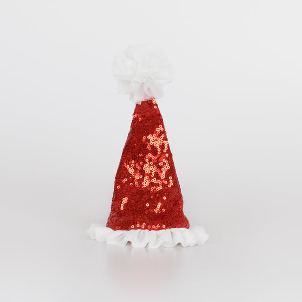 Our Santa hat, designed as Christmas hair clip, is a fabulous kids hair accessory. Image3