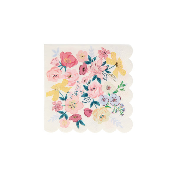 Our party napkins, in a small size, with pretty flower designs, are ideal for cocktail parties, garden parties or picnics. Image4