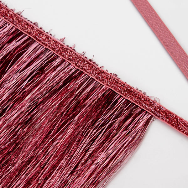 Our long tinsel garland is perfect to add a touch of shimmering pink to any party. Image2