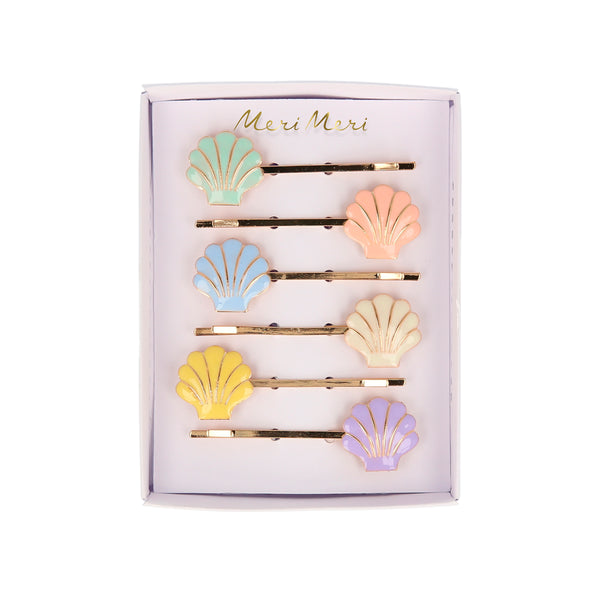Enamel Shell Hair Slides Image4