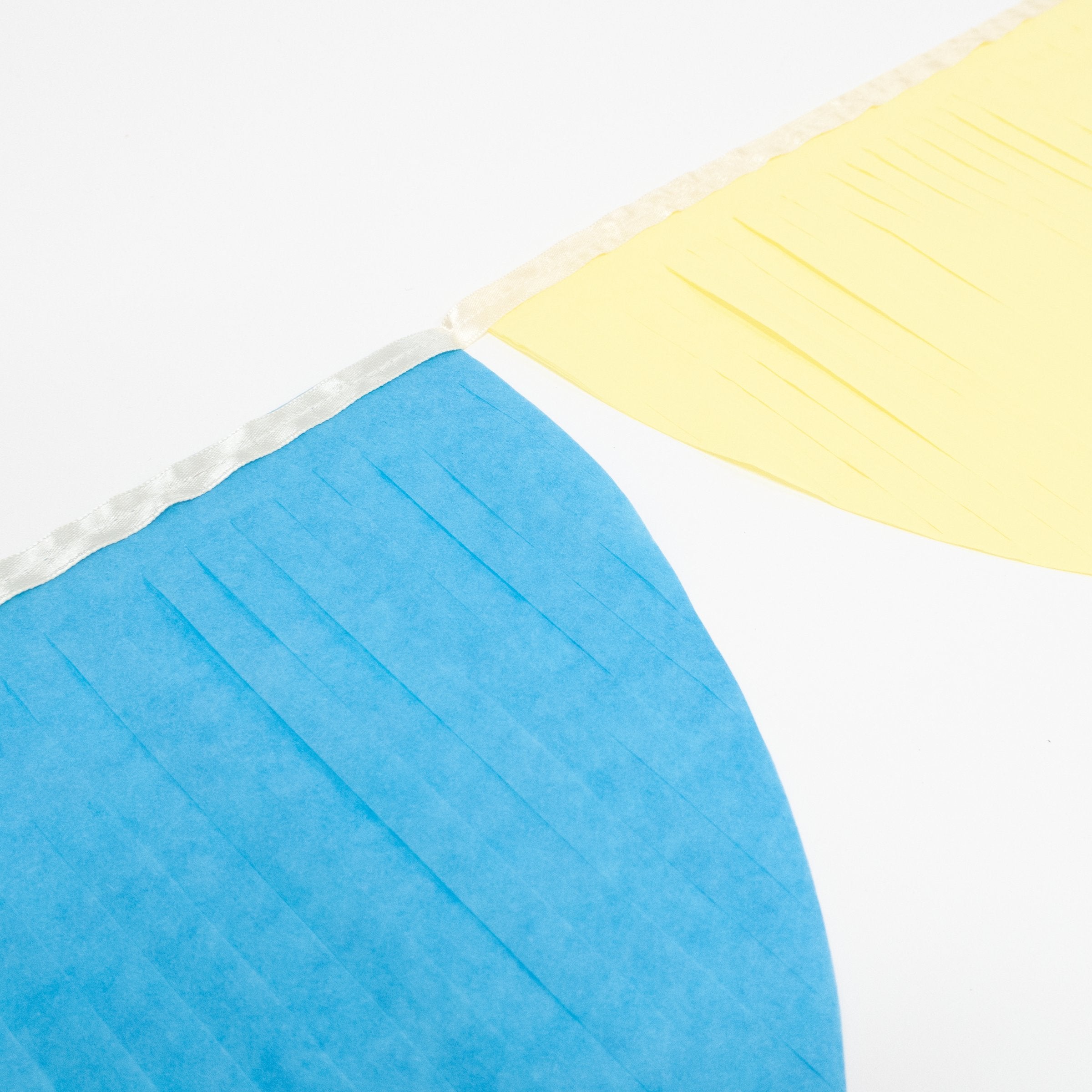 Rainbow Tissue Paper Scallop Garlands