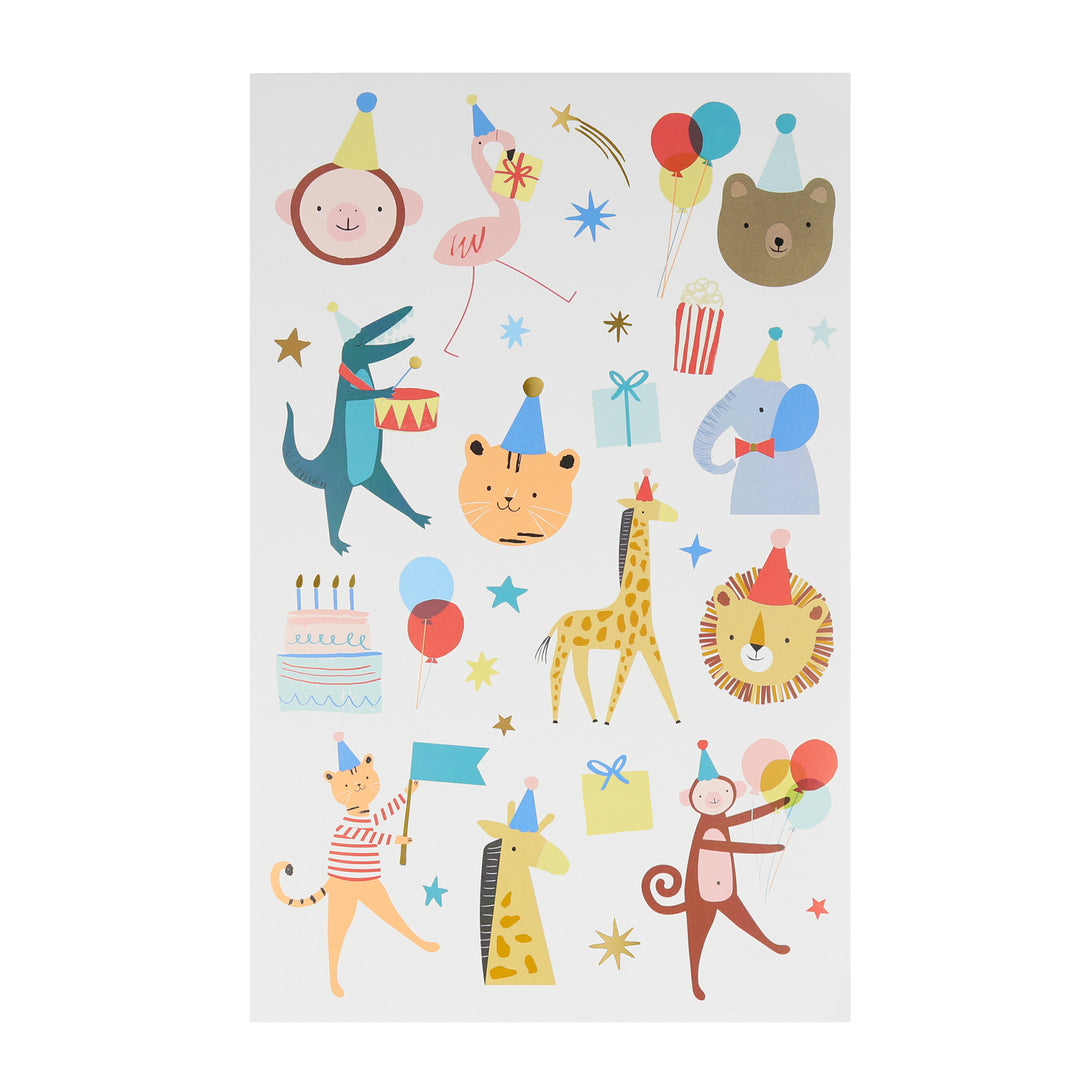 Our animal temporary tattoos are perfect as party favours.