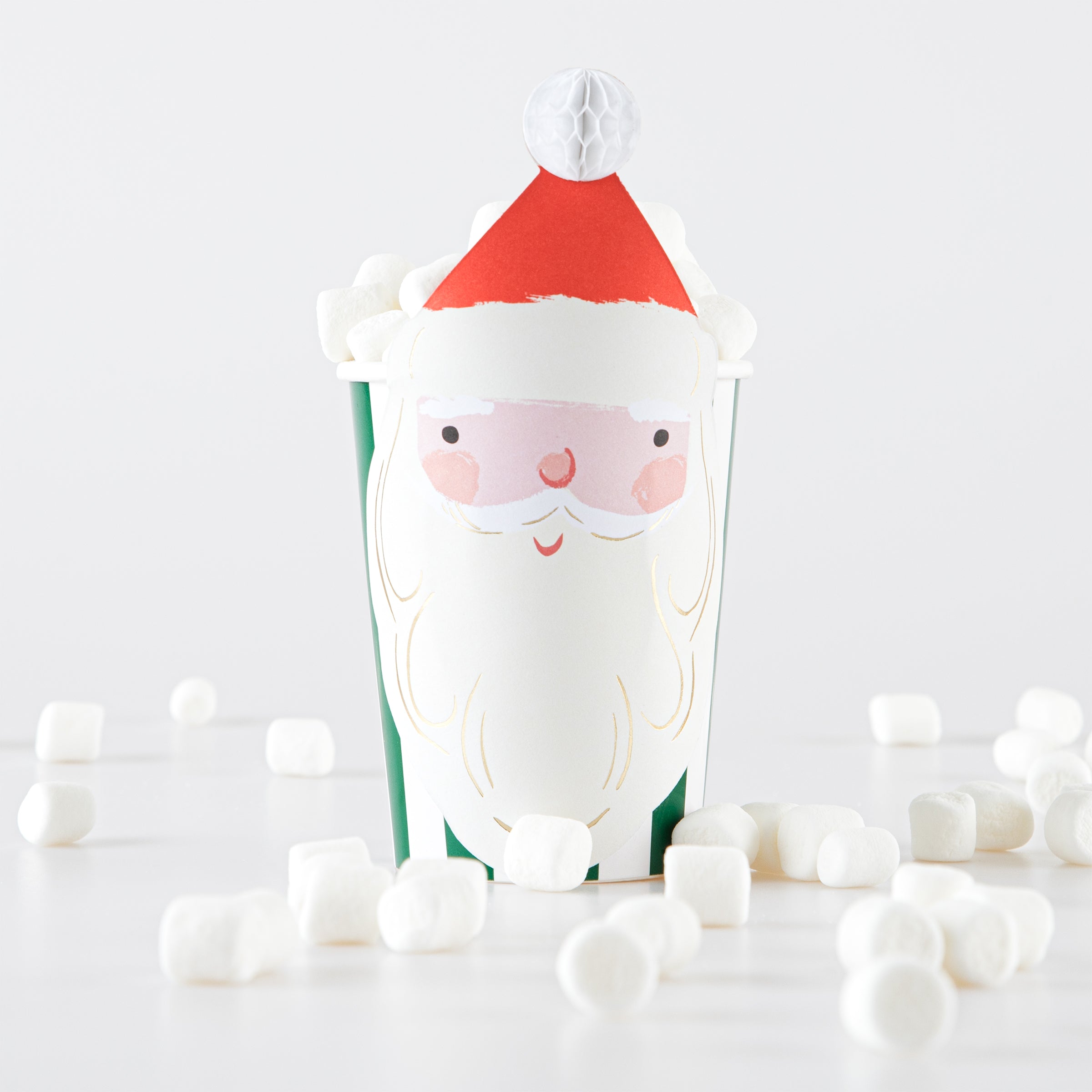 Our party cups, which include a Santa cup and reindeer cups, will make your Christmas drinks look amazing.