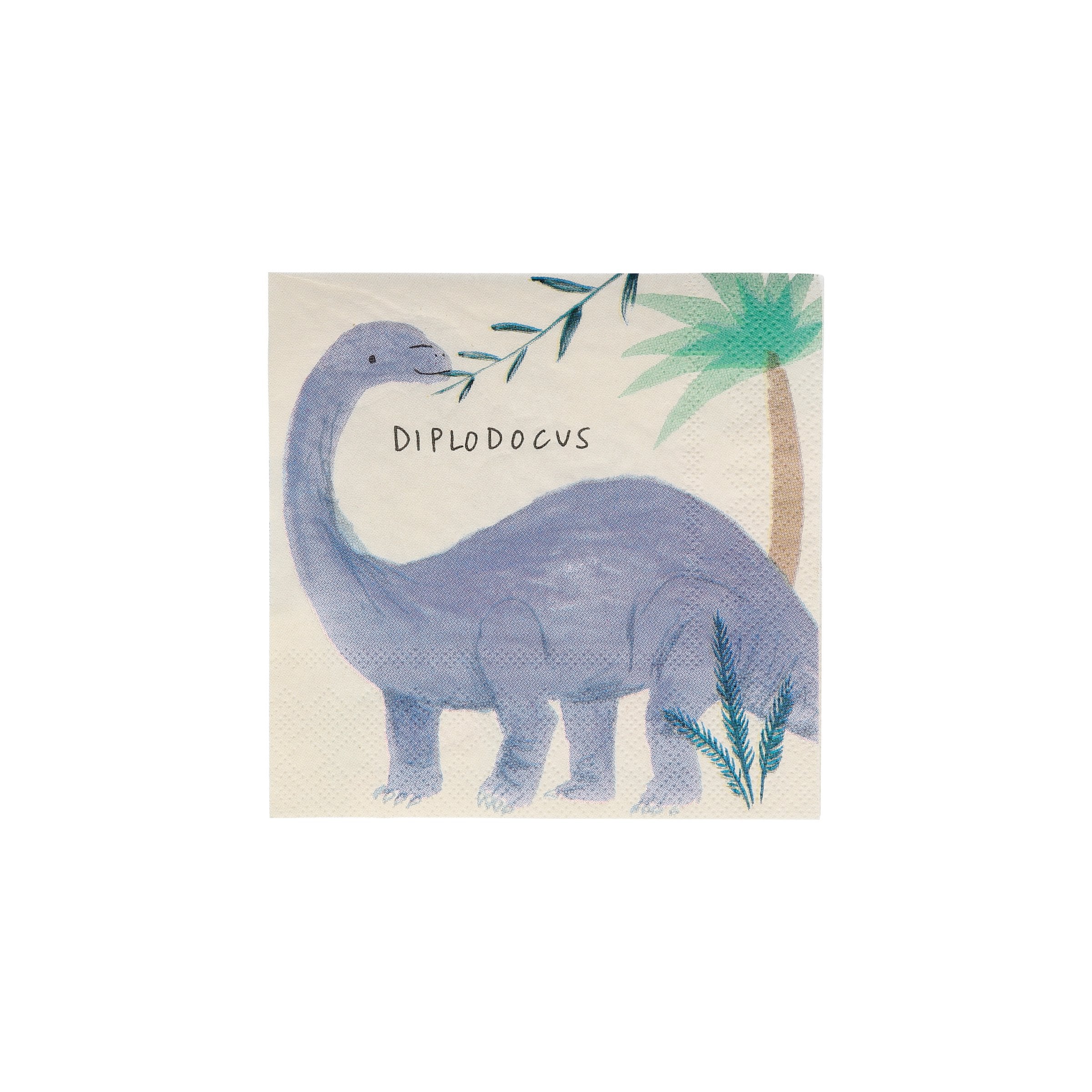 Our paper napkins featuring dinosaurs are perfect for a dinosaur birthday party.