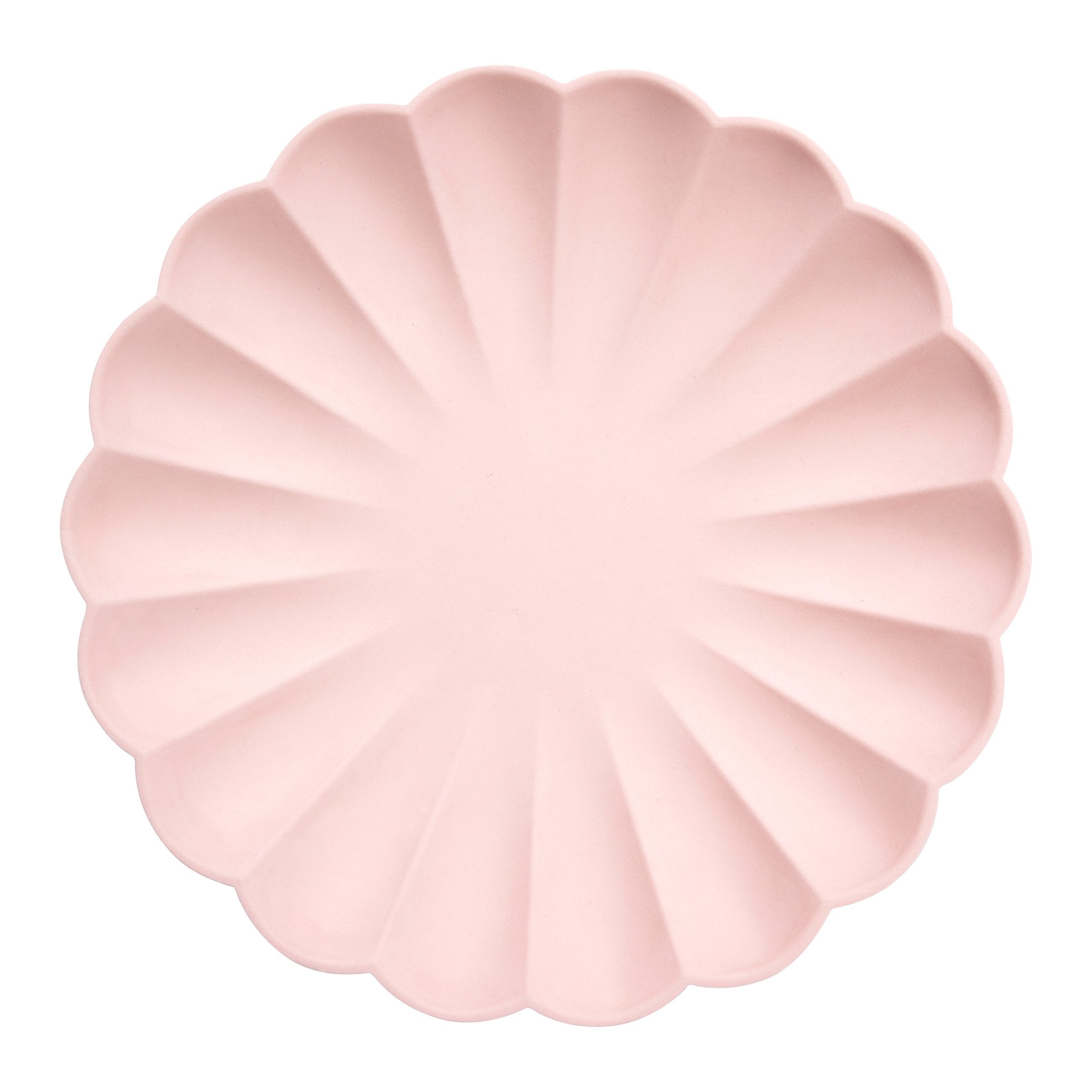 Large Candy Pink Compostable Plates