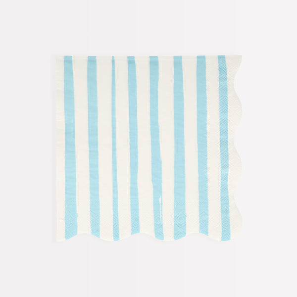 Our scalloped napkins, with bright stripes, are really stylish paper napkins. Image1