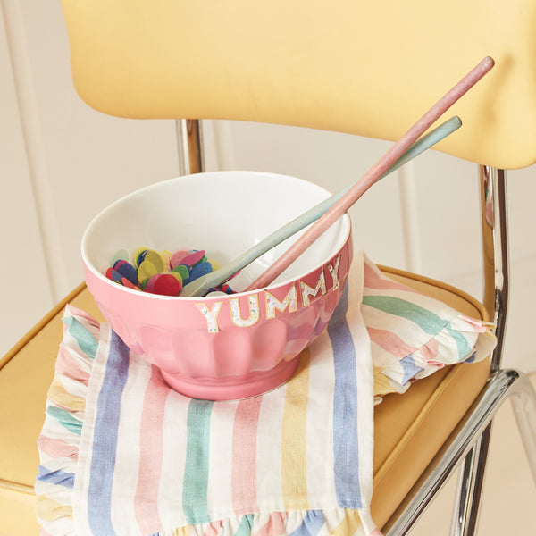 Multi Stripe Ruffle Fabric Napkins Image2