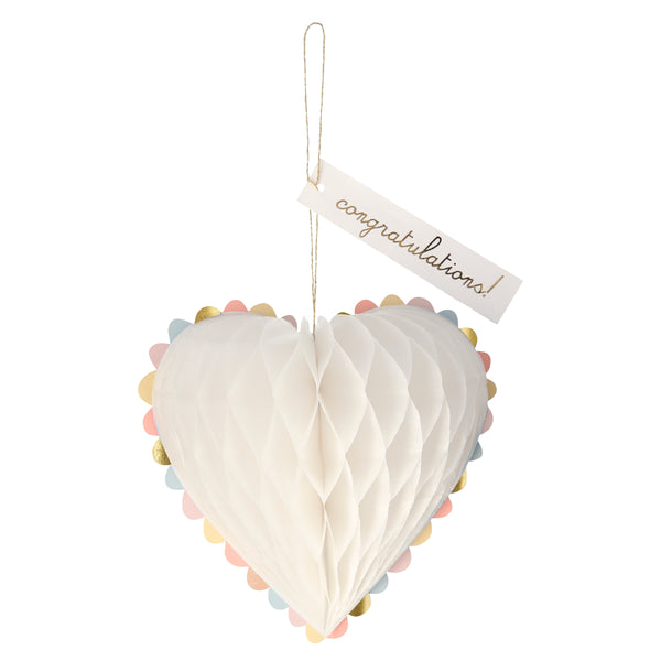 Honeycomb Heart Wedding Card Image4