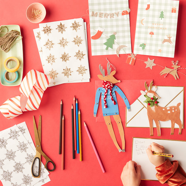 These fabulous glitter stickers, crafted with ECO silver glitter, are in the shape of a eight point stylish star. Image2