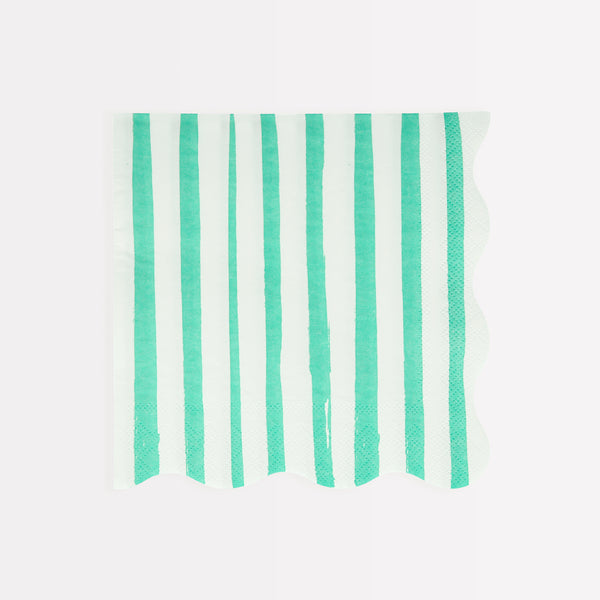 Our scalloped napkins, with bright stripes, are really stylish paper napkins. Image1