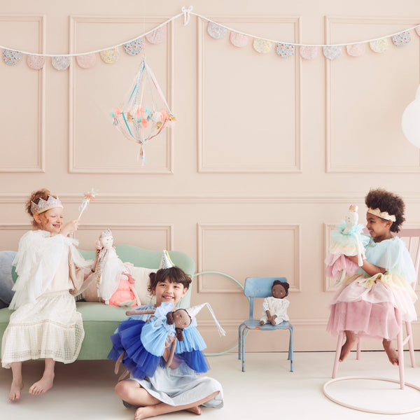 Esme is a beautiful princess toy with a gorgeous tulle dress and silver glitter hat. Image6