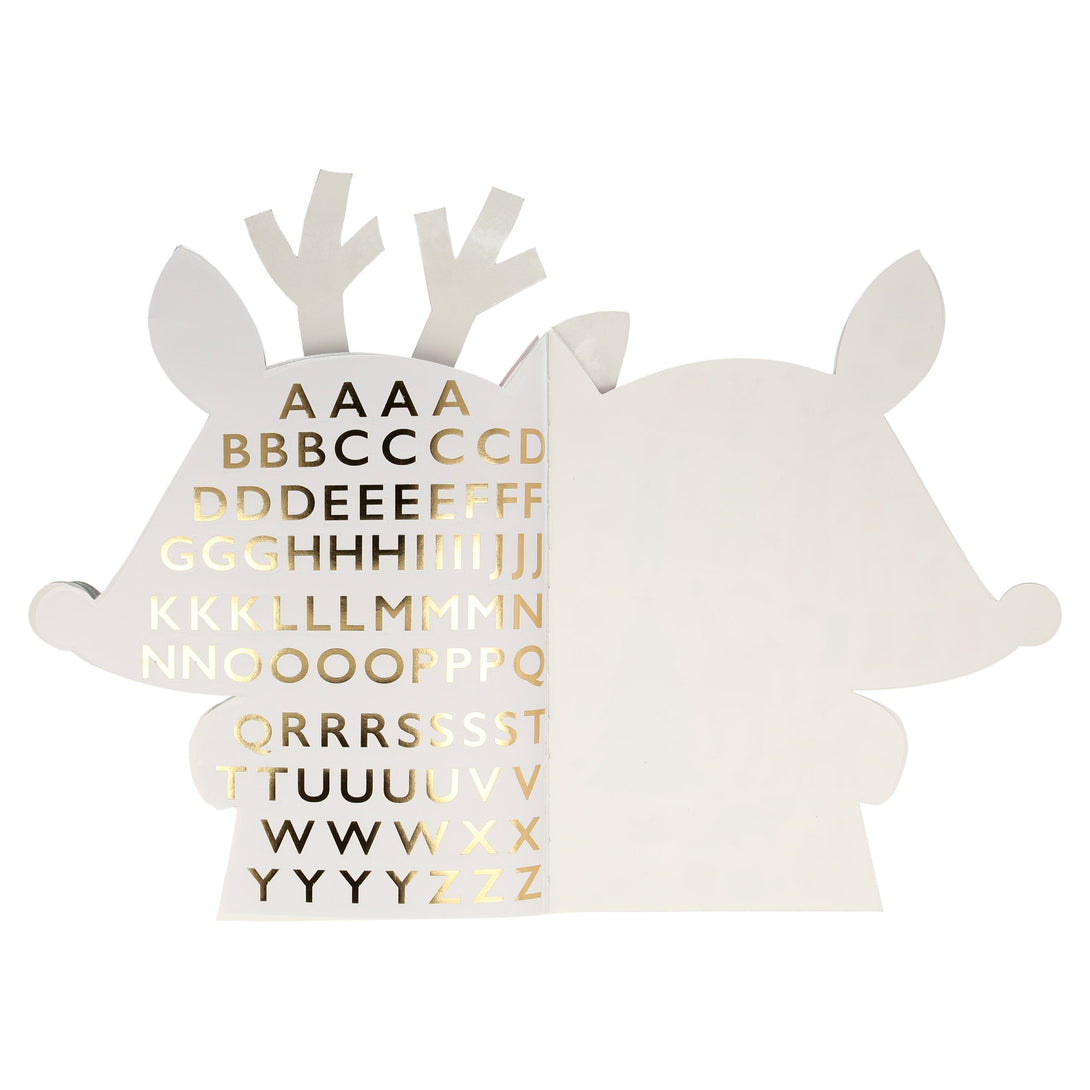 Our sticker book, in the shape of a reindeer, is a fabulous gift for creative kids.