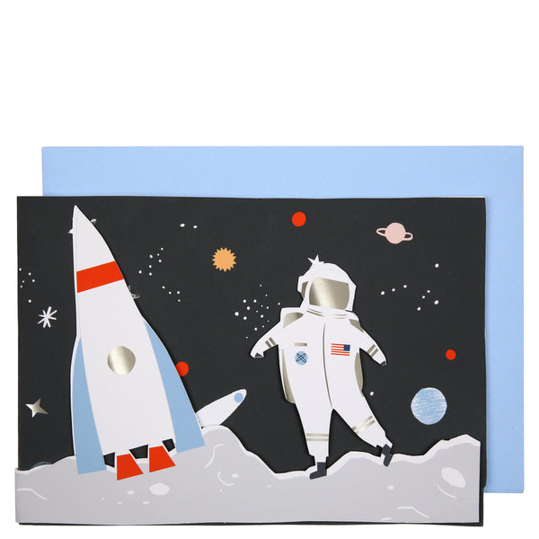 3d Space Scene Birthday Card Image2