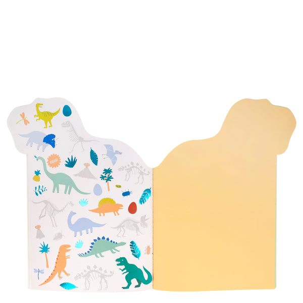 Creative kids who love dinosaurs will enjoy our sketch book filled with stickers, perfect to pop into dinosaur party bags. Image1