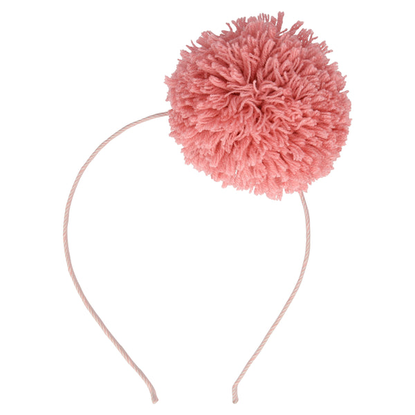 Pink Pompom Headband Image1