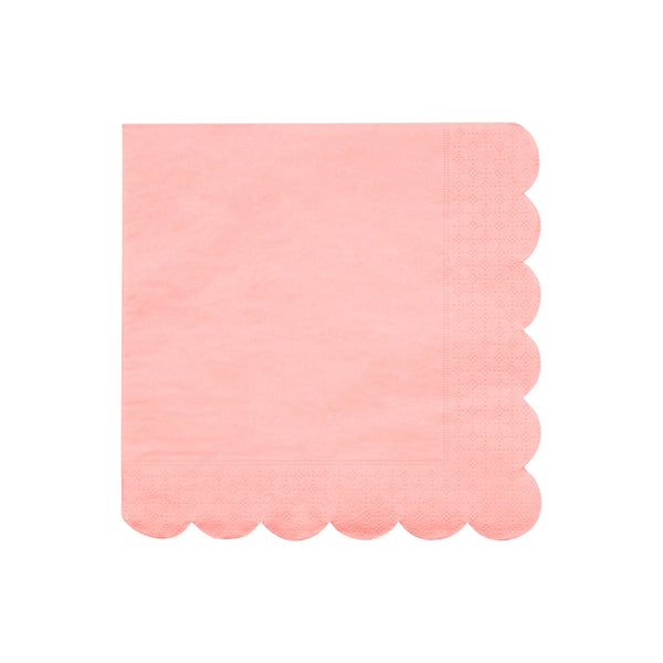 Neon Coral Large Napkins