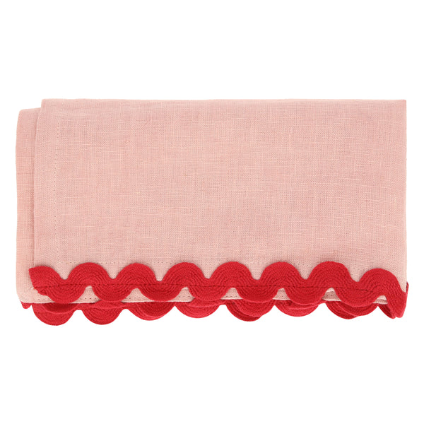 Our green, pink and red fabric napkins, with ric rac details, are perfect for Christmas tableware. Image6